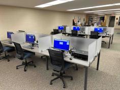 Twelve accessible computers in the Reference Department