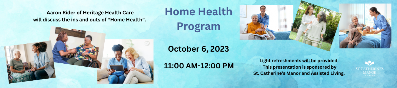 Home Health Program 10/6/23 at 11 AM