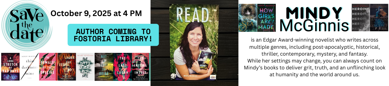 Mindy McGinnis Author Visit 10/09/2025 at 4 PM