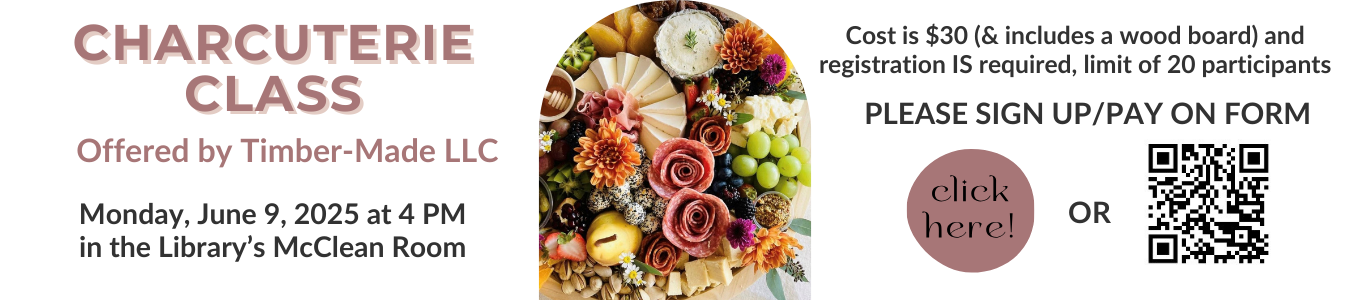 Charcuterie Class june 9, 2025 at 4 pm