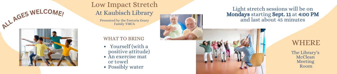 Stretch program Monday's at 4 PM