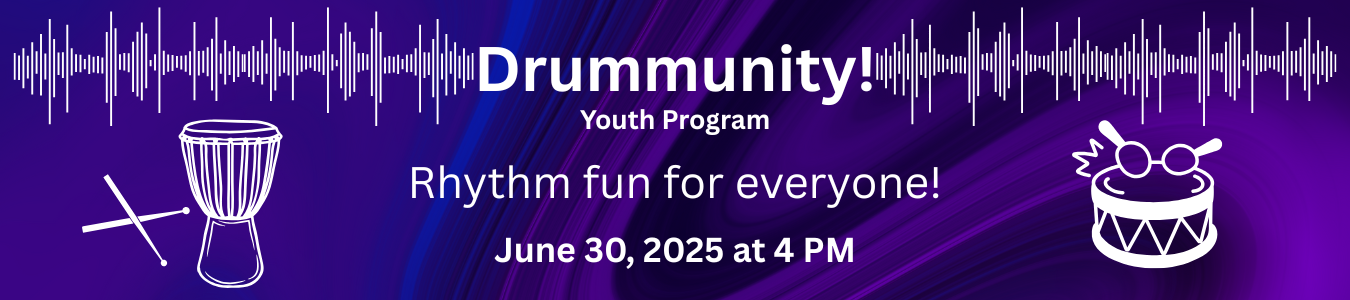 Drummunity Youth Program June 30 at 4 PM