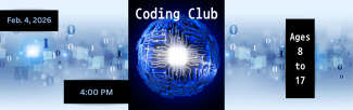 Coding Club Feb 4 at 4pm