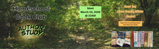 Homeschool book club march 10 at 10 AM