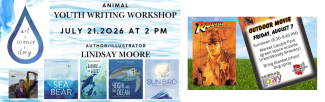 Youth Writing Workshop 7/21 @ 2PM & Outdoor Movie (Downtown Fostoria) 8/7 @ 8:30