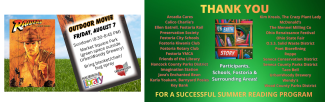 Outdoor Movie (Downtown Fostoria) 8/7 @ 8:30 & summer read Thank You