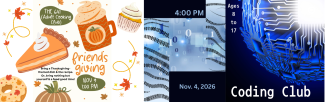 641 Nov 9, 2026 at 1pm & Coding Club 11/4 at 4PM